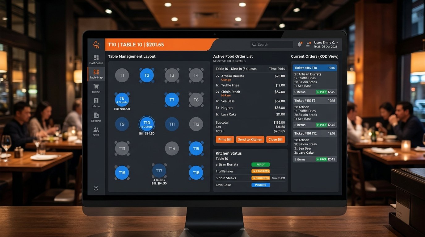 TasteFlow Restaurant & Cafe Management POS